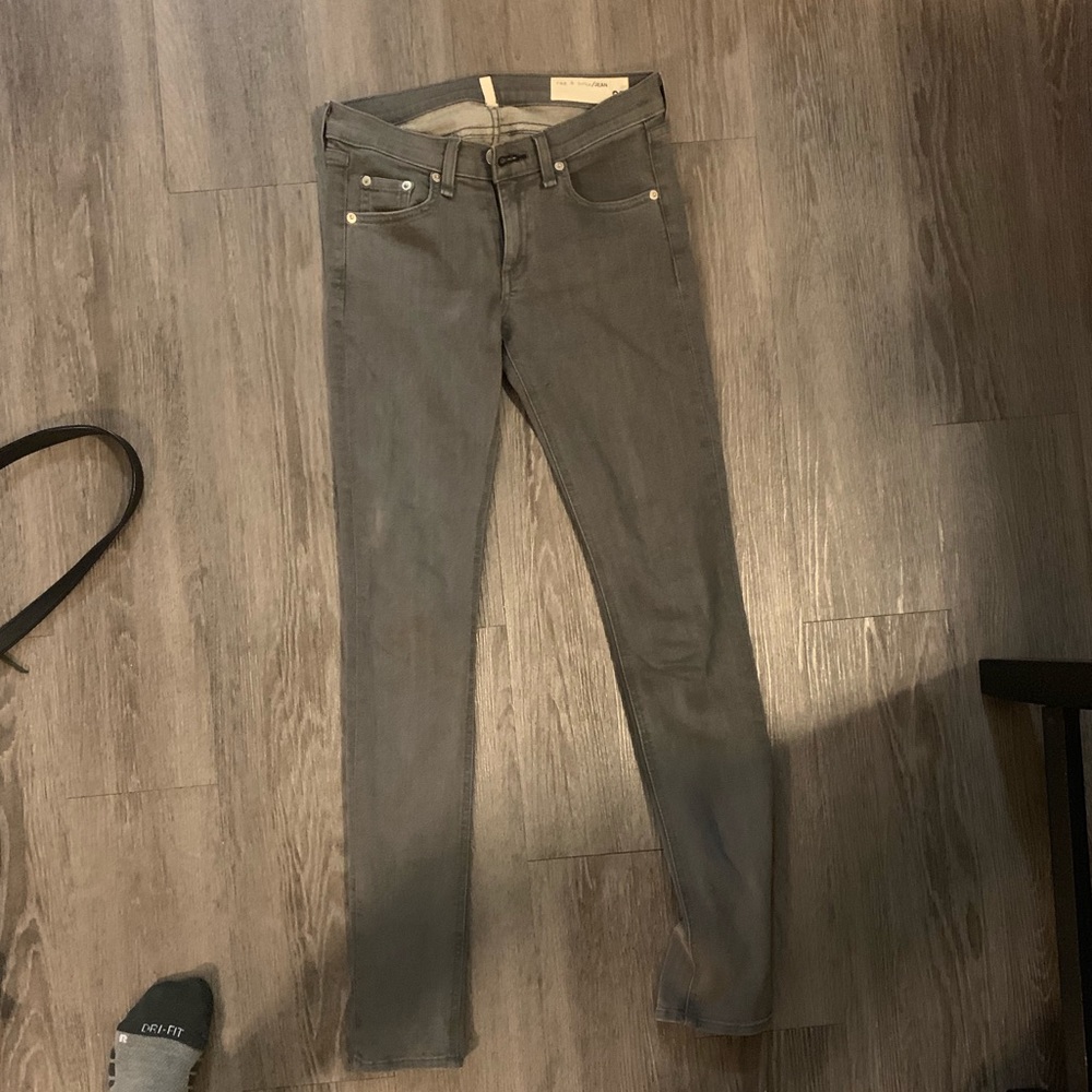 Rag and Bone Light Grey Skinny Jean